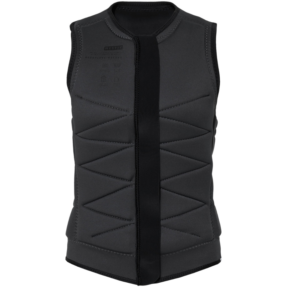 2026 Mystic Juice Front Zip Wake Impact Vest Til Kvinder 35005.240221 - Black